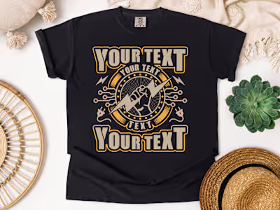 Typography t-shirt design 