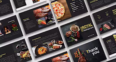 Presentation designing for  Restaurant