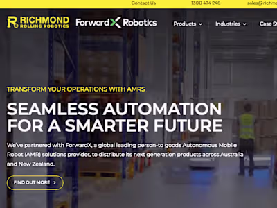 New Website Content for Smart Warehouse Robots