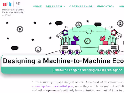 Designing a Machine-to-Machine Economy in Space – Annual Report…