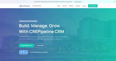 Development Lead for CREPipeline.com SaaS