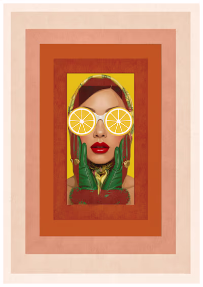 Bauhauserie-inspired editorial artwork exploring structured ...