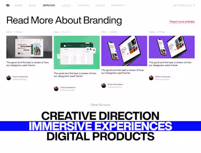 Uni Agency | Brand & Design & Development | WebFlow