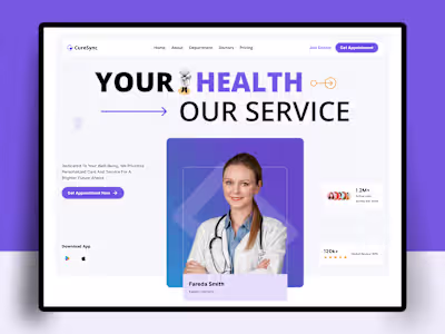 Medical Landing Page Design