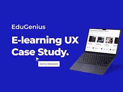 Landing page design for Local e-learning course