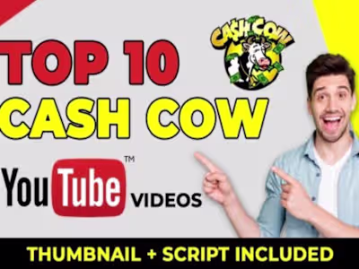 I will create a professional 2023 cash cow youtube channel
