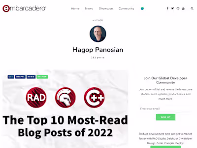 Blog Content as PMM for Embarcadero Technologies