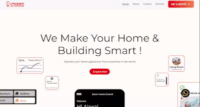 Website Design for Home Automation Company 