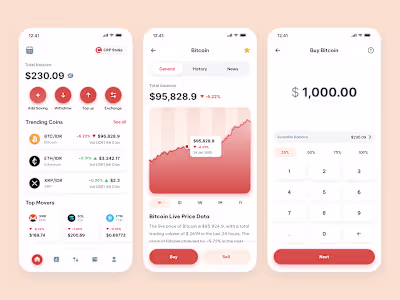 Crypto mobile app exploration
