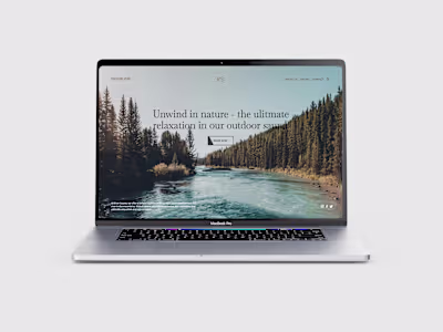 River Sauna Web Design