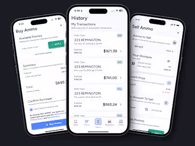 Redesigning a financial marketplace for the ammo industry