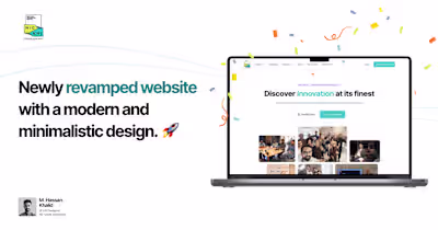 Startup Incubation Website Design