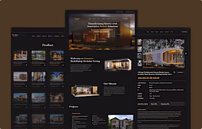 Prefab house web design (1) | Images :: Behance