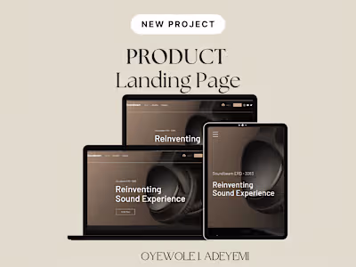 A Fully Responsive Dynamic Photography Products Landing Page
