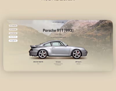 Porsche Through History - Web Design Project