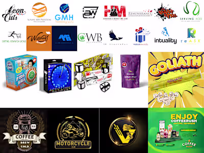 Logo, Branding, packaging design, and product design