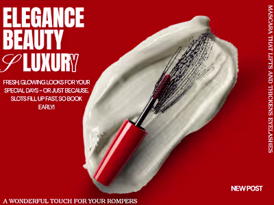 Designing a new mascara post for your Instagram/Facebook pag...