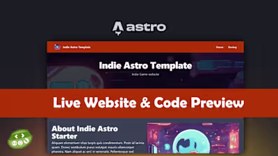 Indie Astro 4 Template - Live Preview & Code Preview - YouTube