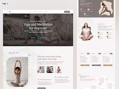 Yogic - Website for Yoga Studio