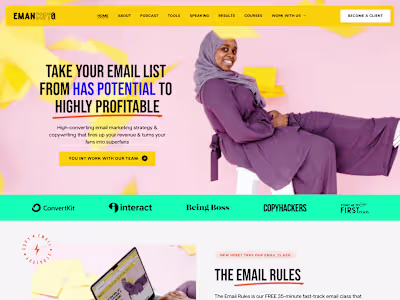 Custom Squarespace Website for a Marketing Company