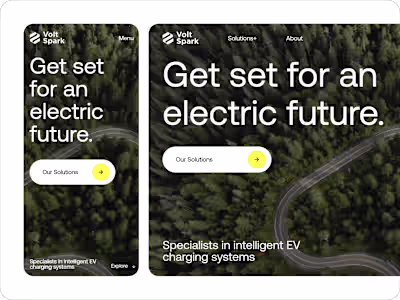 Volt Spark-Framer Landing Page Website