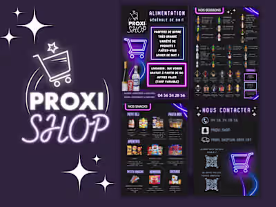 Branding - Flyers - Proxi Shop