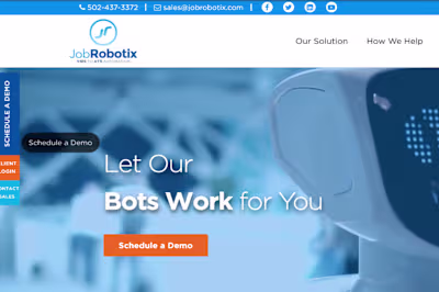 JobRobotix website build