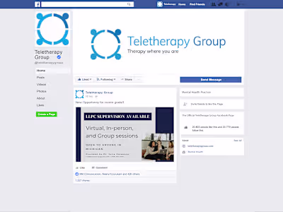 Therapy practice social media management