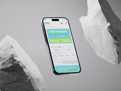 UX focused e-commerce web