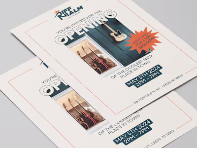 Logo & Graphic Design for a guitar shop | Riff Realm