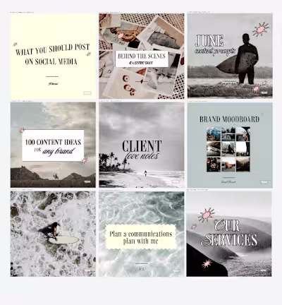 Instagram Social Content Design | Kittl 🌊🌾