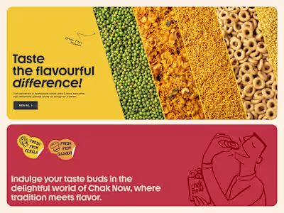 Worked on the landing page