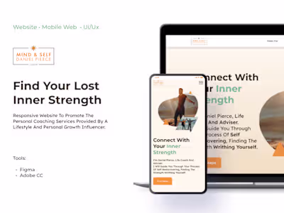 UI UX Case Study | RESPONSIVE WEBSITE | INFLUENCER :: Behance