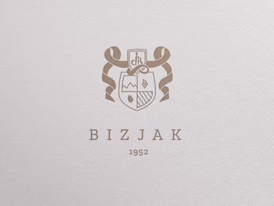 Corporate identity and a series of wine label