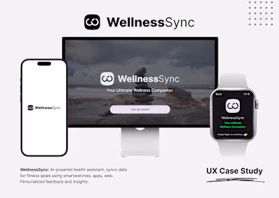 WellnessSync (Mobile, Smartwatch & TV App)
