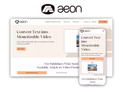 Project Aeon - Web Based AI Video Creation