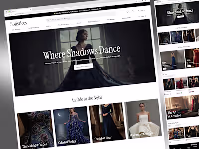🌙 PROJECT REVEAL: Solistices I designed a complete website ...