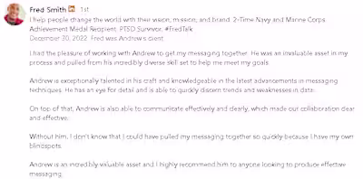 $5k+ after 2 meetings