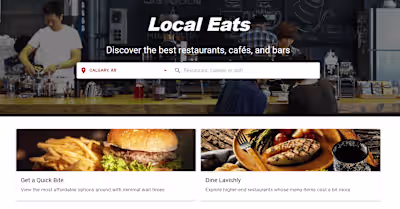 Local Eats: Restaurant Finder