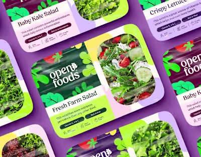 Open Foods | Salad Brand Identity & Packaging Design