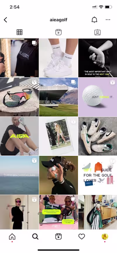 @aieagolf | Social Media Management