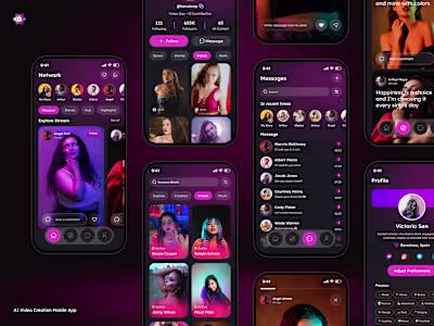 Video Stream Mobile App Design