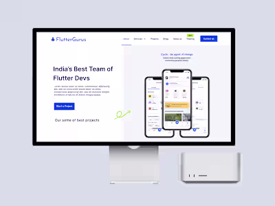 Flutter Gurus - Website Design
