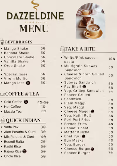 Menu board design 