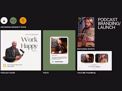 Podcast launch and social media management