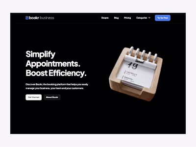 Bookr: Product Presentation Website