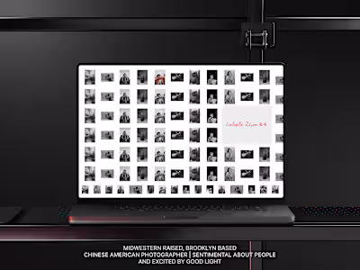 The Journey of Isabelle Zhao's Photography Portfolio with Framer