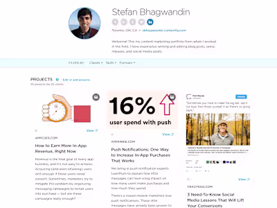 Content Marketing Portfolio