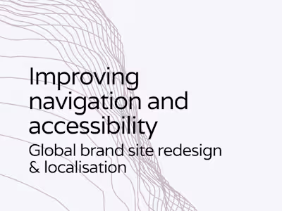 Improving navigation and accessibility