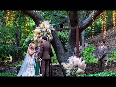 Beautiful Outdoor Wedding in Malibu - Calamigos Ranch, Music - …